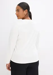 Langermet topp med trykk, bonprix