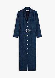 Twillkjole med belte (2-delt sett), bonprix