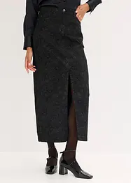 Stretchy skjørt i bomullsmateriale, bonprix