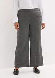 Bootcut-bukse i tweed look, bonprix