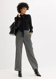 Sløyfe-topp med blonder, bonprix