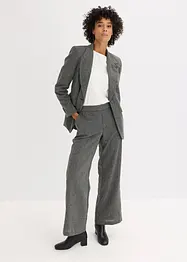 Langermet bomullstopp med ermer i poplin, bonprix