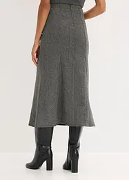 Breddesydd skjørt i tweedlook, bonprix
