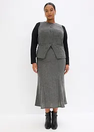 Breddesydd skjørt i tweedlook, bonprix