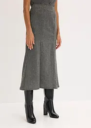 Breddesydd skjørt i tweedlook, bonprix