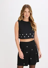 Bluse i bomullsmiks, bonprix