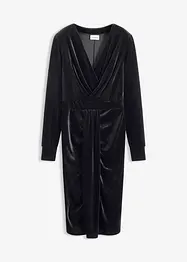 Midikjole i lett fløyel, bonprix