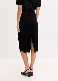 Midiskjørt med strass, bonprix