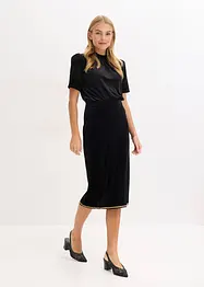 Midiskjørt med strass, bonprix