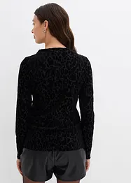 Langermet jerseytopp, bonprix