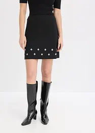 Miniskjørt i bomullsmiks, bonprix