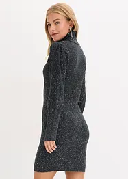 Strikkekjole med paljetter, bonprix