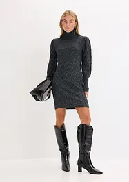 Strikkekjole med paljetter, bonprix