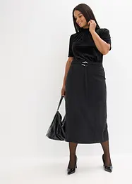 Midiskjørt av viskosemiks, bonprix