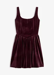Corsage-kjole av myk fløyel, bonprix