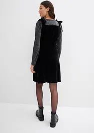 Minikjole i myk fløyel, bonprix