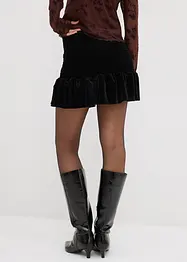 Bukseskjørt i myk fløyel, bonprix