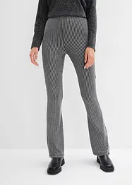 Leggings med utskrådde ben og glittergarn, bonprix