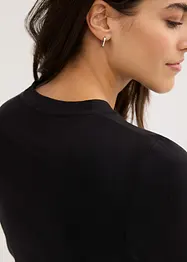 Varmende topp i lett materiale med lange ermer, bonprix