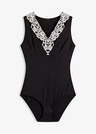 Body uten spiler i myk modal med blonder, bonprix