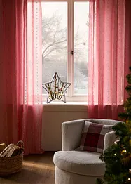 Gardin med vevde striper (1-pack), bonprix