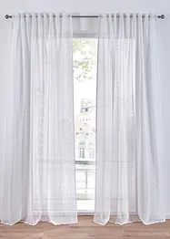 Gardin med vevde striper (1-pack), bonprix