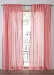 Gardin med vevde striper (1-pack), bonprix