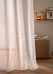 Gardin med resirkulert polyester og fin struktur (1 stk.), bonprix