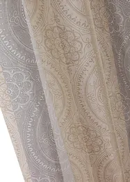 Gardin med striper, med resirkulert polyester (1-pack), bonprix