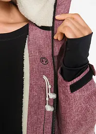 Outdoor-funksjonsjakke med teddyfleece, vanntett, bonprix