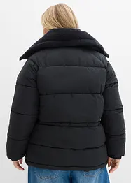 Vattert jakke med pilékrage, bonprix