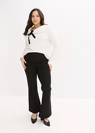 Oversized genser med carmenutringning, bonprix