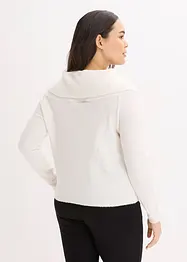 Oversized genser med carmenutringning, bonprix