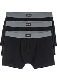 Boksershorts med bomull i ettersittende modell (3-pack), bonprix