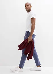 Joggebukse av 100% bomull med sporty detaljer, bonprix