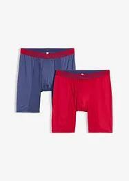 Lang boksershorts i ettersittende modell (2-pack), bonprix