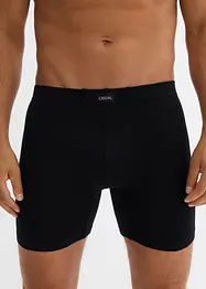 Boksershorts med bomull i ettersittende modell med lange ben (5-pack), bonprix