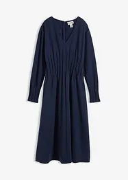 Behagelig kjole i viskosemiks med fine folder, bonprix
