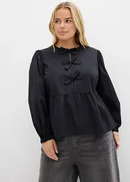 Bluse med sløyfedetaljer, bonprix