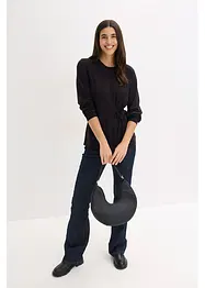 Langermet topp i myk viskosemiks, bonprix