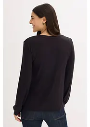 Langermet topp i myk viskosemiks, bonprix