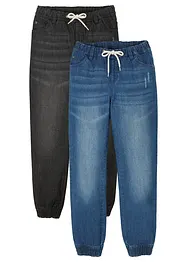 Regular Fit-pull on-jeans med bomull (2-pack), bonprix