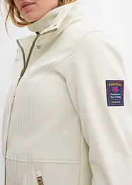 Lang softshelljakke med stretch, vannavvisende, bonprix