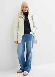 Lang softshelljakke med stretch, vannavvisende, bonprix