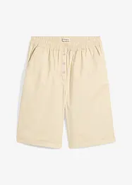 Bermudashorts i papertouch-materiale av bomullsmiks, bonprix