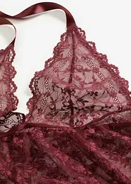 Babydoll nattkjole i halterneckmodell og blondemateriale, bonprix