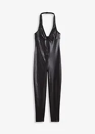 Catsuit ouvert i wetlook, bonprix