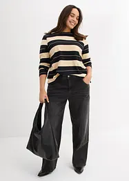 Wide Leg-jeans Mid Waist, bonprix