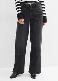Wide Leg-jeans Mid Waist, bonprix