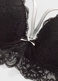 Vattert BH med glitrende skulderbånd, bonprix